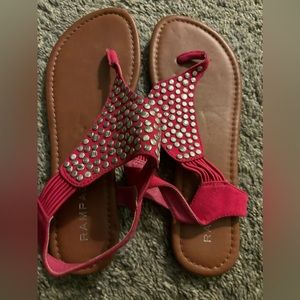 FINAL-Rampage Pink & Silver Sandals